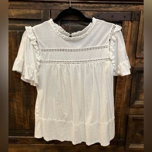 Maurice’s, medium, white blouse